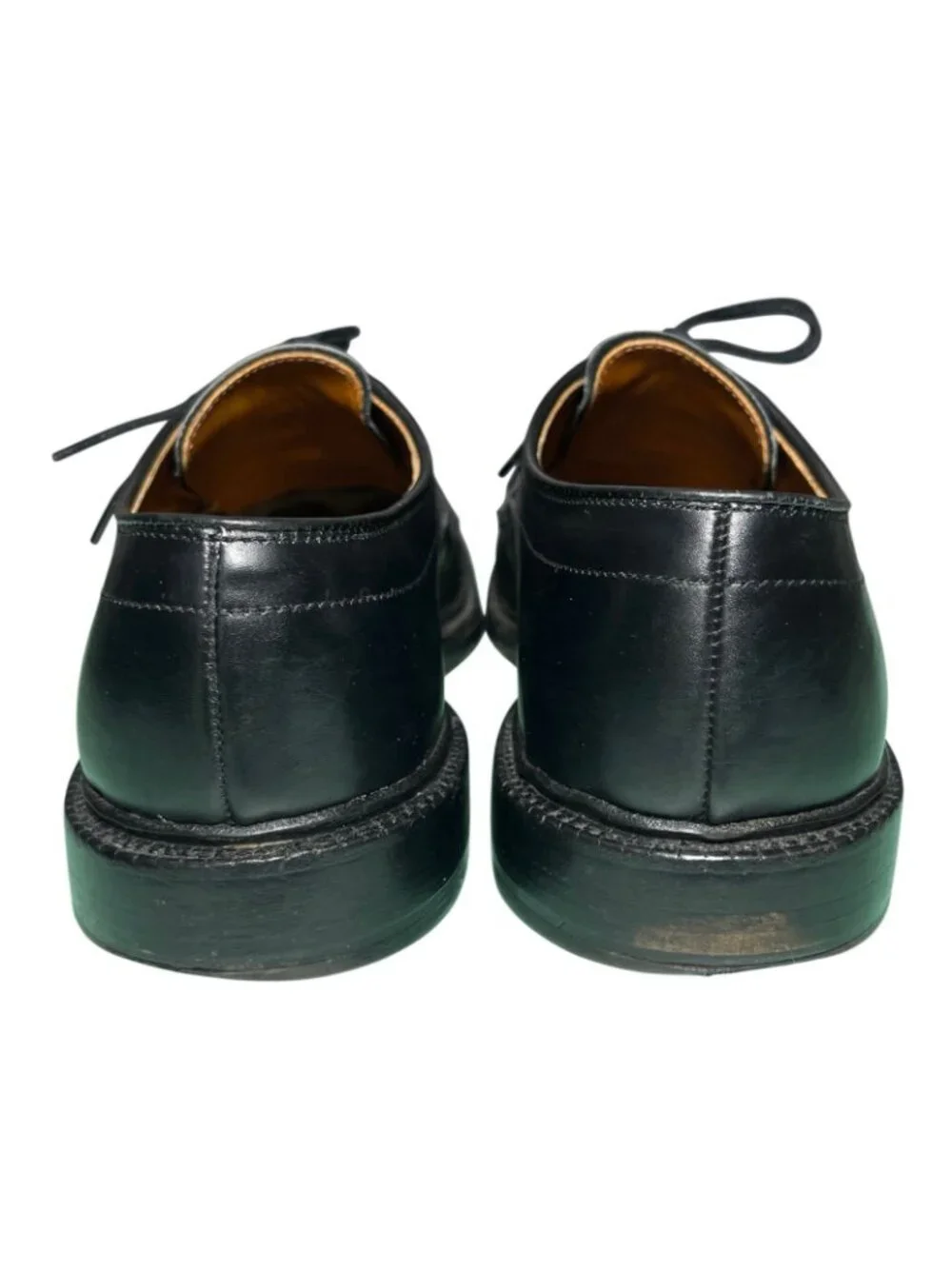 Allen Edmonds Hillcrest Split Toe Derby Black Leather Shoes Mens 8 D USA